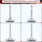Heavy Duty 5000 lb Capacity Stainless Steel Adjustable Leveling Feet - Image 4