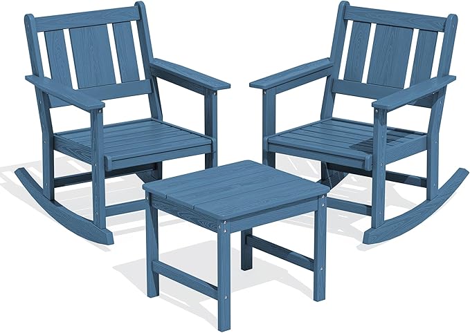 SERWALL Outdoor Rocking Chairs Set of 2 - Image 3