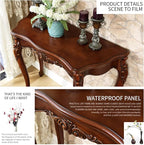 Traditional Carved Wood Console Table, Classic Entryway Table - Image 6