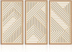 IARTTOP Large Boho Wooden Wall Art 16x32 Inch Framed Mid century Modern Wood by IARTTOP