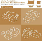 108" Sectional Couches for Living Room Cloud Couch Sofa - Image 7