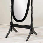 Roundhill Furniture Traditional Queen Anna Style Wood Floor Cheval Mirror - Image 3