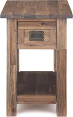 SIMPLIHOME Monroe Narrow Side Table – 14 inch Wide Solid Acacia Wood Narrow End - Image 5