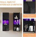 AMERLIFE Modern 3-Piece Wall Unit Entertainment Center Set - Image 4