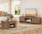 FATORRI TV Stand for 75/65/55 Inch TVs, Farmhouse Entertainment Center - Image 7
