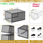 12 Pack Clear Shoe Storage Organizer - Image 3
