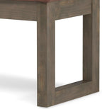 SIMPLIHOME Milltown Small Ottoman Bench - Image 8