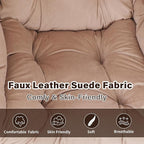 Lazy Chair with Ottoman, Modern Accent Chair Contemporary Sofa Chair with - Image 7