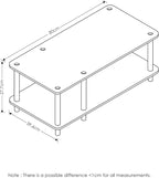 Furinno JUST TV Stand, 2-Tier No Tools Mid Entertainment Center - Image 2