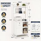 Homieasy Vertical Filing Cabinet - Image 2