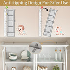 78" Large Storage Cabinet with Glass Doors, China Hutch, Farmhouse Kitchen - Image 9