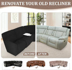 ALIECOM 100% Waterproof Recliner Sectional Couch Covers L Shape Stretch Corner - Image 7