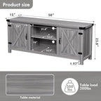 YESHOMY Modern Farmhouse TV Stand - Image 9