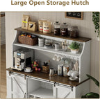 55 Inch Farmhouse Coffee Bar Cabinet - Image 5