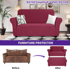 ZNSAYOTX Super Stretch Loveseat Covers, New Striped Love Seat Slipcover - Image 2