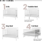 Child Craft Scout 4-in-1 Convertible Baby Crib Nursery Furniture Set - Image 3