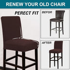 Turquoize Stretch Bar Stool Cover Counter Stool Pub Chair Slipcover - Image 5