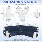 Arfntevss Recliner Sectional Couch Covers 1OO% Waterproof L Shape Sofa Cover - Image 2