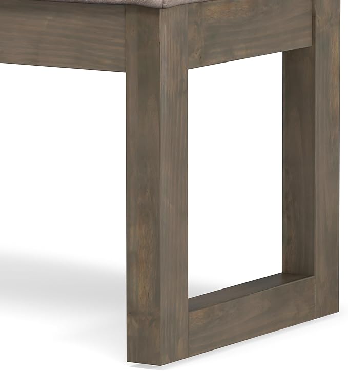 SIMPLIHOME Milltown Small Ottoman Bench - Image 8