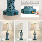 25'' Farmhouse Table Lamps Set of 2 - Image 3