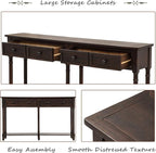 Merax Retro Console Table Sofa Table - Image 3