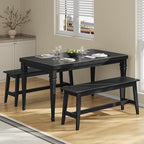 HOOBRO 39.3'' Bamboo Dining Bench, Farmhouse Kitchen Table Bench, Kitchen & - Image 6