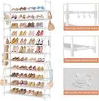 LANTEFUL 11 Tiers Tall Shoe Rack Holds 55 Pairs of Shoes - Image 4