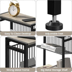 Small Side Table for Small Space, 3-Tier Narrow End Table - Image 7