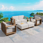SUNSHINE VALLEY Patio Furniture Set, Outdoor Sectional Wicker Sofa by SUNSHINEVALLEY
