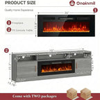 oneinmil 70" Fireplace TV Stand - Image 3