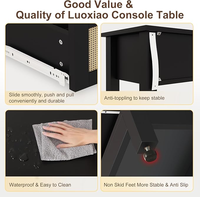 Luoxiao Entryway Table, Narrow Hallway Table - Image 7