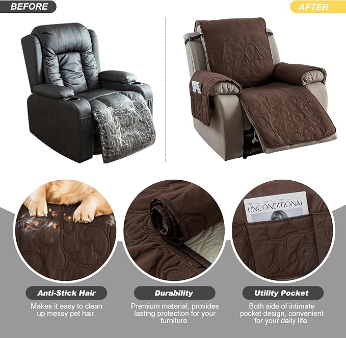 100% Waterproof Recliner Chair Cover, Recliner Chair Covers - Image 5
