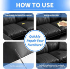 Leather Repair Patches, Self-Adhesive Leather Repair Tape, Stretch Vinyl Repair - Image 4