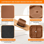 shouwuhho 24 Pack Furniture Risers Adjustable Bed Risers Heavy Duty Lifts - Image 5