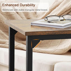 AMHANCIBLE C Shaped End Table, Slide Under Couch Table - Image 5