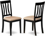 East West Furniture ANC-BLK-C Antique Dining Chairs by EastWestFurniture