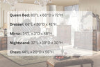 First of a Kind Santa Monica Traditional 5 Piece Queen Bedroom Set - Image 7