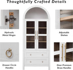 71" Arched Storage Cabinets - Image 7