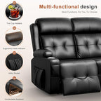 RV Loveseat Recliner Sofa, 3 Seater Massage Wall Hugger Reclining Couch - Image 7