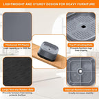 shouwuhho 4 Pack Furniture Risers Adjustable Bed Risers Heavy Duty Lifts Height - Image 5
