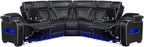 Lexicon 118" Power Reclining Sectional Sofa, Wall Hugger, 2 Recliner Seats - Image 16