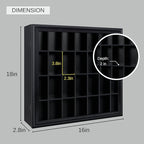 Shot Glass Display Cabinet Solid Wood - Image 5