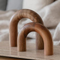 PEAKOLY Wood Arch Bookshelf Decor by Peakoly