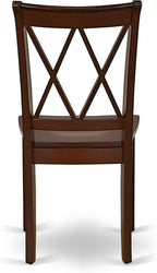 East West Furniture CLC-MAH-W Clarksville Dining Chairs - Image 8