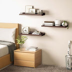 RYOFOBETTO Floating Shelves, Bathroom Decor Shelves Over Toilet, Farmhouse Wall - Image 5