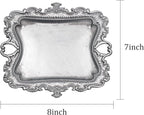 Funly mee 8 x 7 inches Antique Trinket Dish Vintage Jewelry Tray, Ring Holder - Image 4