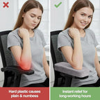 Smiry Ergonomic Office Chair Armrest Pads, Memory Foam Arm Rest Covers - Image 5