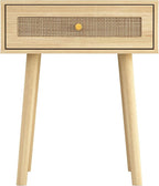 Atlantic Loft & Luv Remy Boho Mid-Century Natural Storage Drawer, Finish Rattan - Image 3