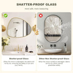 WallBeyond Asymmetrical Mirror, Irregular Wall Mirror, Wall Mirrors Decorative - Image 5