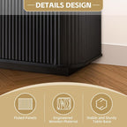 64'' Fluted TV Stand for TVs up to 75'', Modern Long Media Console - Image 4